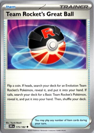 Team Rocket's Great Ball Uncommon SV10: Destined Rivals 175/182