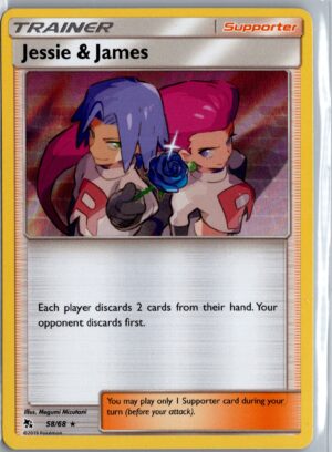 Jessie & James Holo Rare Hidden Fates 58/68