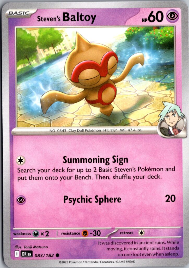 Steven’s Baltoy Common SV10: Destined Rivals 083/182