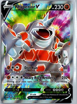 Rhyperior V (Full Art) Ultra Rare SWSH03: Darkness Ablaze 181/189