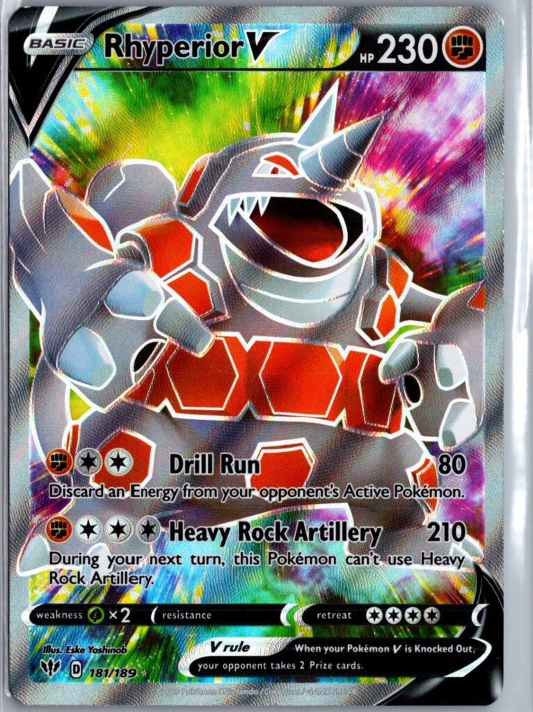 Rhyperior V (Full Art) Ultra Rare SWSH03: Darkness Ablaze 181/189