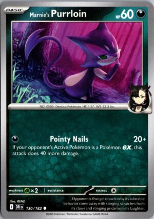 Marnie's Purrloin Common SV10: Destined Rivals 130/182