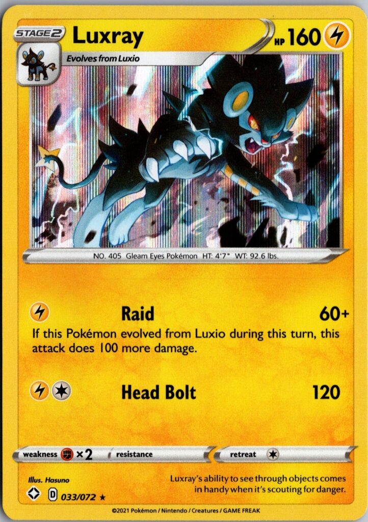 Luxray Holo Rare Shining Fates 033/072