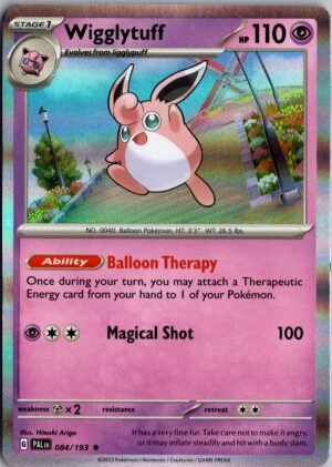 Wigglytuff Rare SV02: Paldea Evolved 084/193