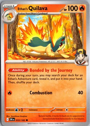 Ethan's Quilava Common SV10: Destined Rivals 033/182