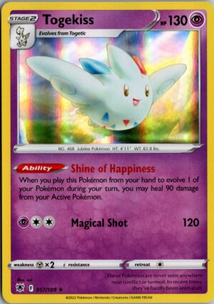 Togekiss Holo Rare SWSH10: Astral Radiance 057/189