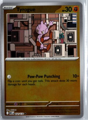 Tyrogue Common ME01: Mega Evolution 071/132