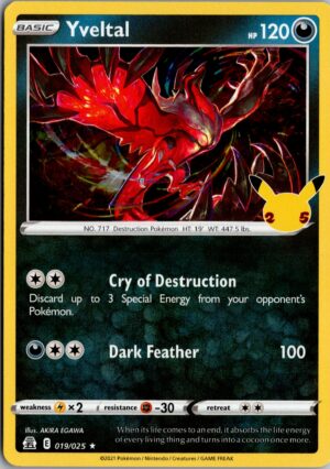 Yveltal Holo Rare Celebrations 019/025
