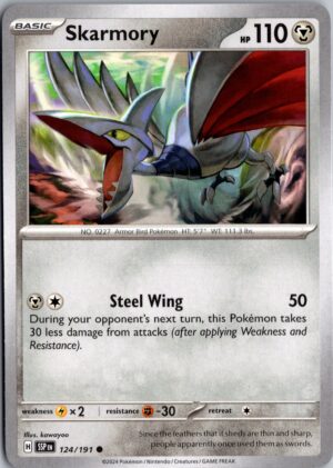 Skarmory Common SV08: Surging Sparks 124/191