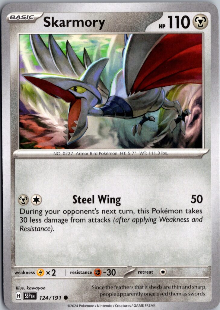 Skarmory Common SV08: Surging Sparks 124/191