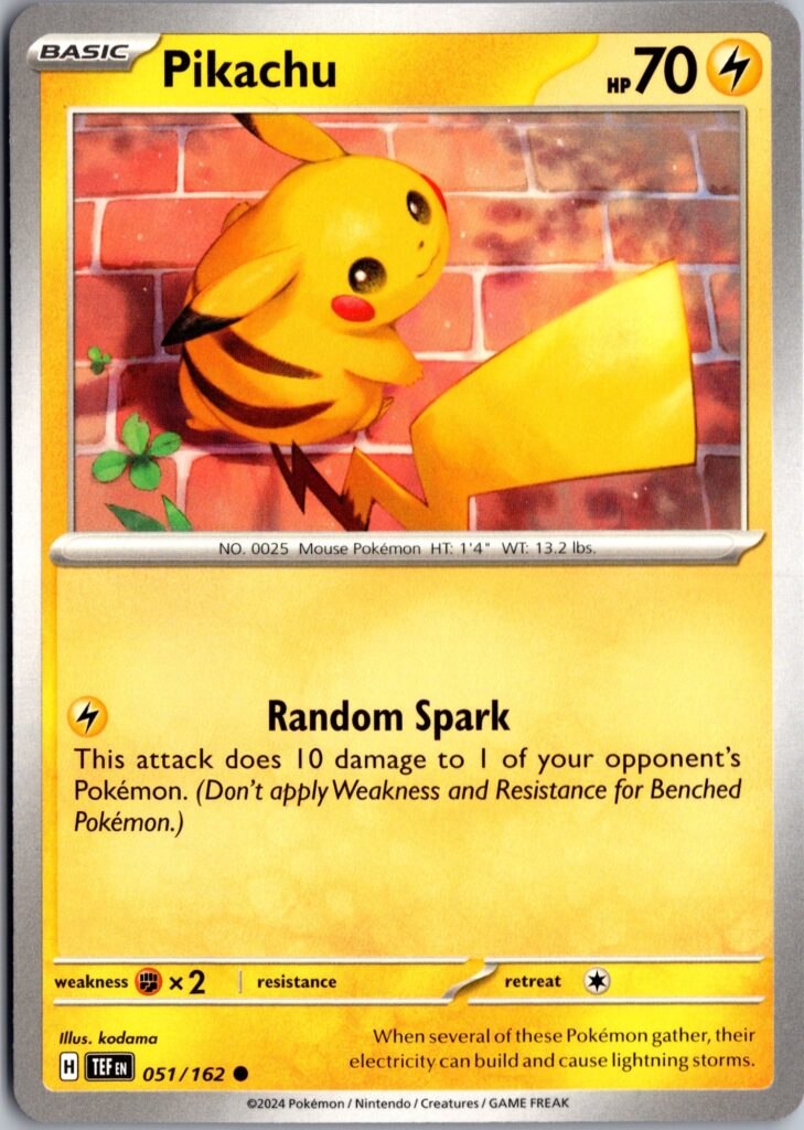 Pikachu Common SV05: Temporal Forces 051/162