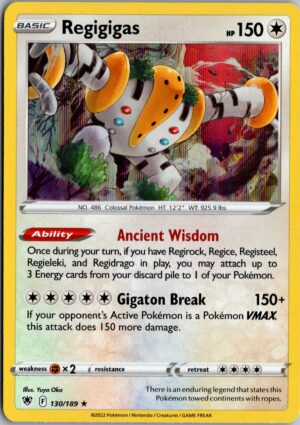 Regigigas Holo Rare SWSH10: Astral Radiance 130/189