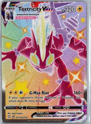 Toxtricity VMAX Shiny Rare Shining Fates SV113/SV122